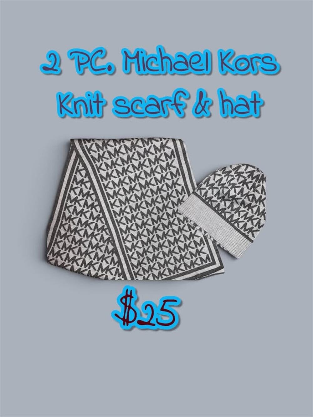 2 PC. Michael Kors Knit Scarf & Hat